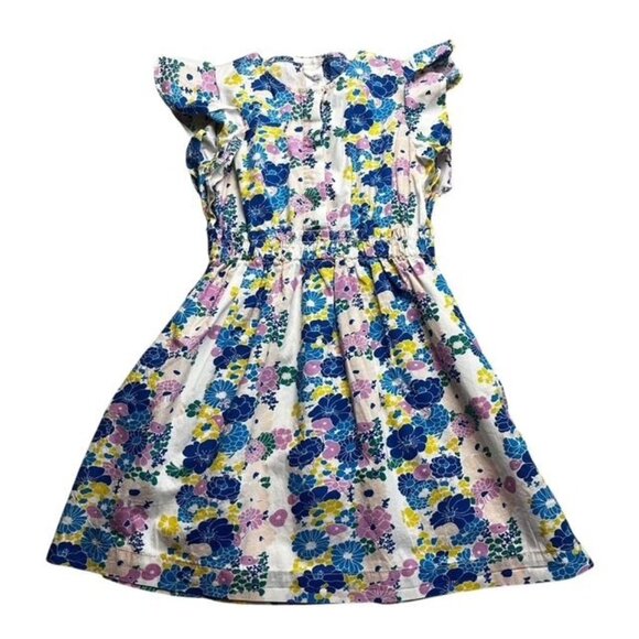 Crewcuts Girls Size 7 Floral Flutter Sleeve Dress - Picture 1 of 6